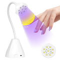 SAVILAND 27W U V Light for Gel Nails: Smart Sensor U V Gels X Lamp 10s Flash Cure Intellisense Gooseneck U V Lamp for Gel Nails Mini Fast Dry LED Quick Dry Nail Dryer Artist Travel Home Use