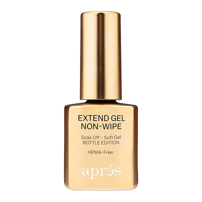 APRÉS Nail Non-Wipe Extend Gel, Soak Off HEMA-Free TPO-Free Gel-X Tips Adhesive 15ml / 0.5oz