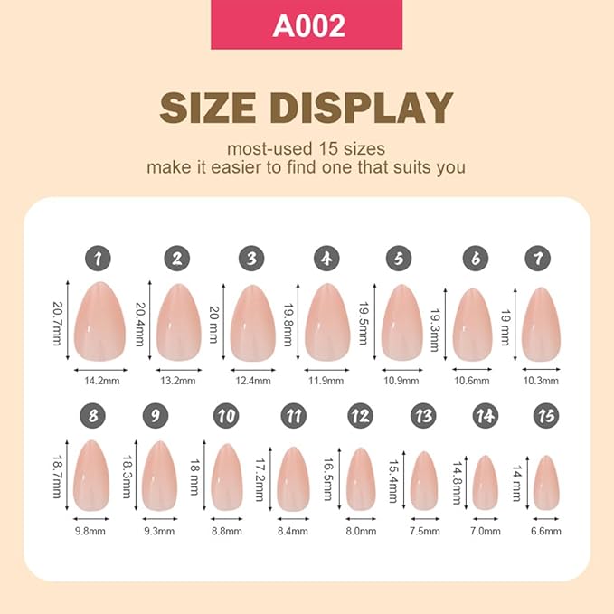 360 Pcs Press On Nails Short Almond Fake Nails Press Ons Set Full Cover Nude Pink Acrylic Glue on Nails Reusable Glossy Artificial Nail Kit False Nails for Women Manicure 12 Color