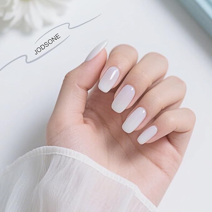 JODSONE Gel Nail Polish Ash Gray U V 16.5ml LED Soak Off Nail Color for Home Manicures Ash Gray Lacquer for Solid Designs Gift for Women