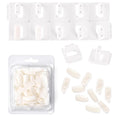 10PCS Plastic Nail Display Stands with Holes Nail Training Frame with 110Pcs Practice Nail Tips, Spliced Stand for Gel Nail Polish DIY Nail Practice Display Tool, White