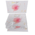 Press On Nails Sizing Kit Cards for Nail Business — 30 Pack Blank Size Chart Postcards, 5x7 Pink & Gold Foil, with Clear Bags, Press On Nail Business Supplies for Nail Tech