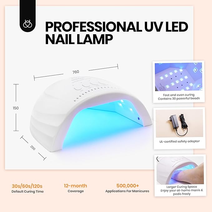 Beetles Gel Nail Polish Kit with U V Light - 75PCS Chic Outfits 45 Colors Gel Polish Set All Season Nail Kit with 5PCS Base Top Coat Soak Off Nails Art Tools Perfect Manicure Set Gifts for Women