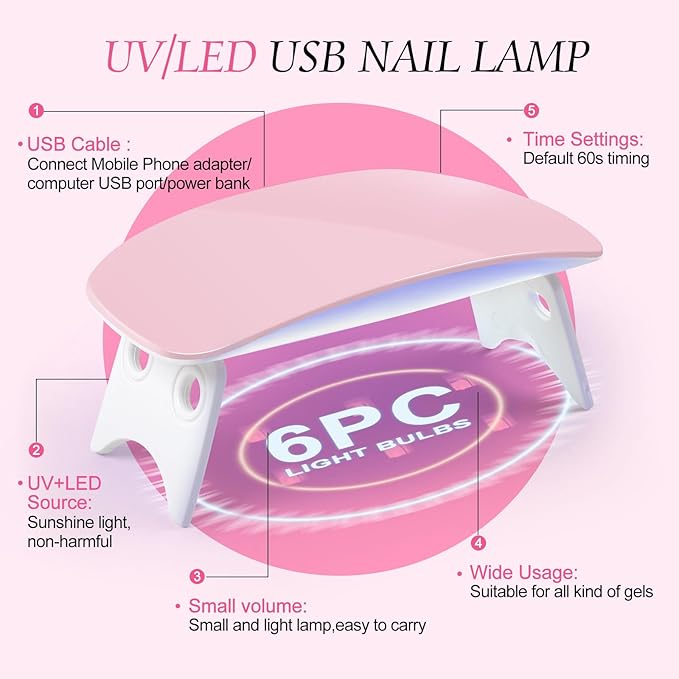 Acrylic Nail Kit with Drill and U V Light, Professional Nail Kit Acrylic Set for beginners with Everything 3PC Powder 24PC Glitter Fake Tips Decoration Nails Set DIY Home Salon