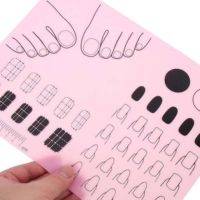 Nail Art Stamping Mat Workspace Stamping Plate Nail Polish Coloring Practice Pad Manicure Tools Nail Sticker Guide Transfer Table