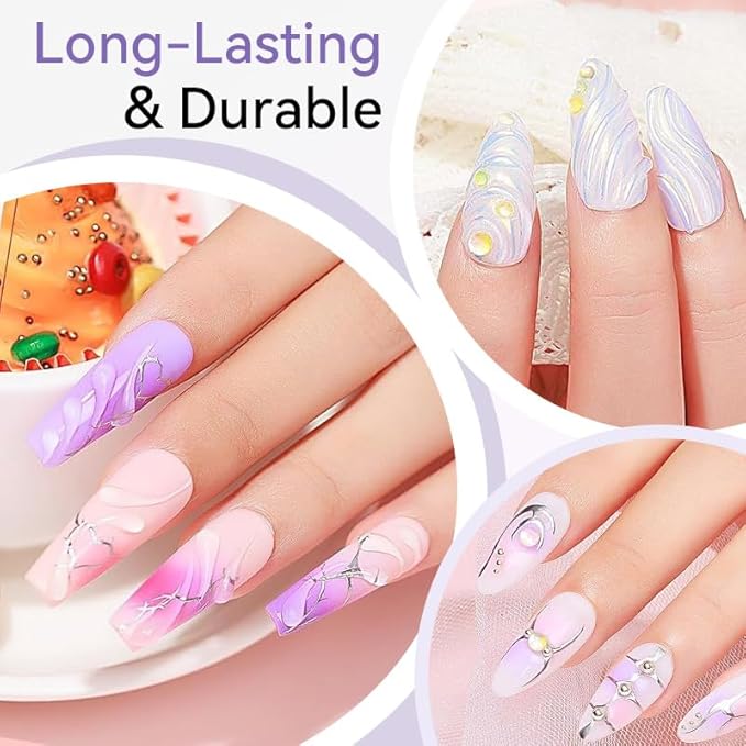 BORN PRETTY 5D Gel Nail Art,15ML Sculpting Gel Glue for Molding,Drawing,Sculpture,Gems and Decoration Nail Art Rhinestone Glue U V Light Cured No Wipe Nail Polish Salon & DIY Use for Women
