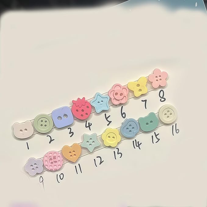 3D Buttons Gel Nail Art Mold Silicone Tools Nails Women DIY Manicure Design Multiple Shapes Button Small Model Resin Buckle Gel Molds for Accessories Supplies