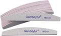 25 Pcs Thick Nail File 180/240 Grit Semicircle Shape, Emery Boards Nail File for Natural Nails and Acrylic Nails, Double Sided Boards Profesional for Home and Salon