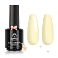 Beetles Yellow Gel Polish - Lemon Cheese 15ML/0.51Fl Oz, Pastel Yellow Gel Nail Polish, Soak Off UV LED Lamp Pastel Nails Art, Long-Lasting Manicure Salon DIY Home Easter Spring Nails - Gifts for Her