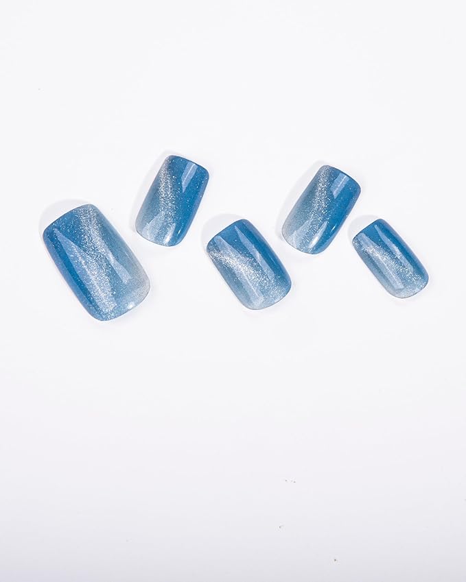 Semi Cured Gel Nail Strips - 20pcs Glaze Gel Stickers, Salon Quality DIY Wraps, Easy to Apply, UV Light Required