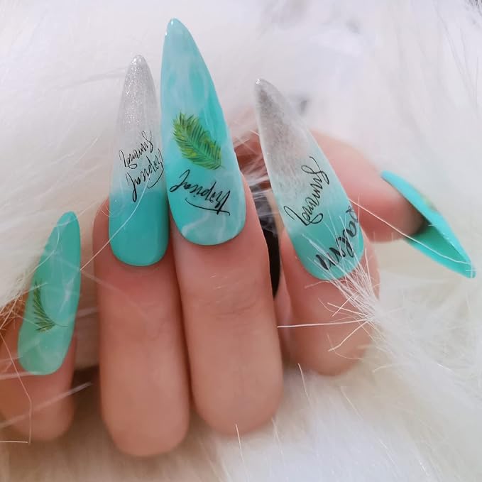 120Pcs Matte Dual Nail Forms,Long Almond Extension Poly Nail Gel Nail Forms Full Cover Nail Molds 12 Sizes for Solid Nail Gel Glue Nail Art Design Salon&DIY