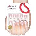 Curvlife Soft Gel Press on Nails Gel Fake Nails, French Style Design Full Cover False Nails for Women Reusable Nail Kit with Nail Glue Adhesive Tabs Nail File