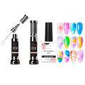 Makartt Nail Rhinestone Glue with Clear Blooming Gel Bundle, Clear Nail Glue Precision Pen Nail Art Glue Gel, 15ml UV LED Soak Off Nail Art Polish for Spreading Effect