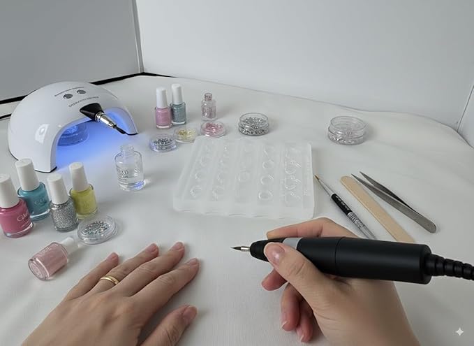 Exquisite Nail Art Embossing Molds Gem Frame Shapes 3D Nail DIY Tools