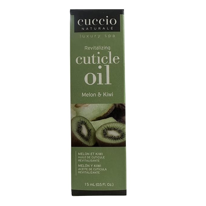 Cuccio Naturale Melon & Kiwi Revitalizing Cuticle Oil – Nourishing Treatment for Dry, Cracked Cuticles & Brittle Nails, 0.50 Fluid Ounce