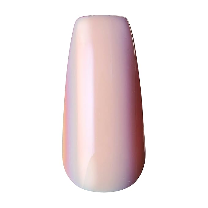 KISS Masterpiece One-Of-A-Kind Luxe Manicure, Premium Acrylic Fake Nails with Pink Gel Nail Glue, Manicure Stick, Mini Nail File, & 30 Glue On Nails Including 12 Accent Nails