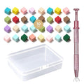 Nail Sponges Set for Ombre Gel,Nail Art Tools Set-50Pcs colorful Nail Sponges With pink Grabbing Pen Transparent Plastic Storage Box Used to Store Nail Art Tools