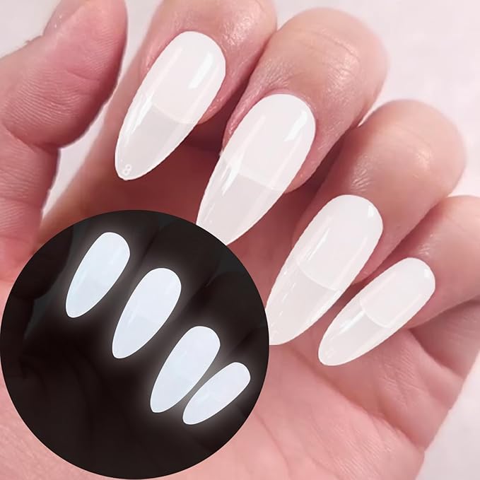 Glow in the dark milky white gel polish color 10ML for french nail art design (GP88aWW)