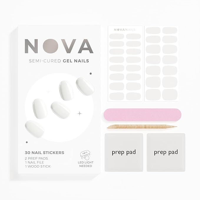 Semi Cured Gel Nail Strips (Cloud 9)