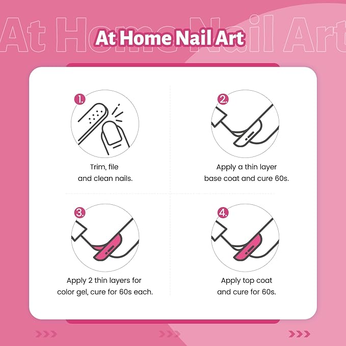 JODSONE 16.5ml Pink Purple Gel Nail Polish Pink Purple Gel Polish Bright High Gloss Soak Off U V Nail Manicure Salon DIY at Home