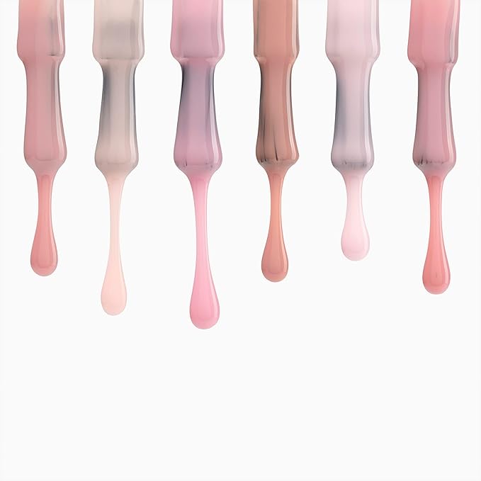 Kodi Professional Natural Rubber Base Set |Thick Transparent Gel Base with Enhanced Adhesion | Gel Rubber Base in Nude Shades | Quick and Easy Curing | Viscous Consistency