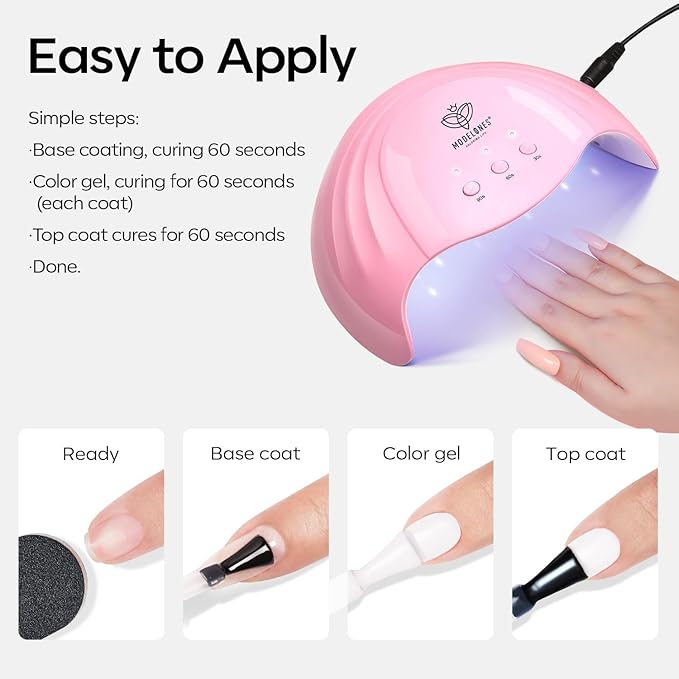 modelones White Gel Polish Black Gel Polish Set 2 Pcs 15ml Black And White Nail Polish Soak Off LED Valentine's Nail Art French Manicure Salon Diy at Home Gift for Women Girls