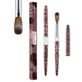 Acrylic Nail Brush Size #14, Kolinsky Nail Art Brushes, Sturdy Handle Oval Shaped Design Tools for Professional Manicure DIY (Leopard Print)