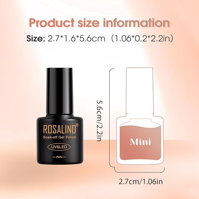 ROSALIND 30PCS Gel Nail Polish Set with Base Glossy Matte and Glitter Top Coat Gel Polish, Green Pink Fall Winter Gel Nail Set Soak Off Gel Polish Set