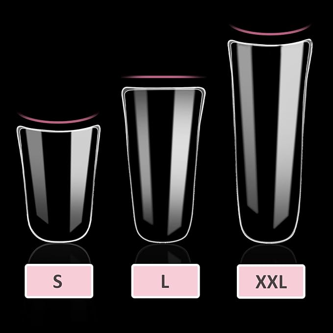 Long Duck Nail Tips No C Curve Flat Duck Nails, 240Pcs Long Duck Feet Nail Tips Clear Y2K Press on Nails 12 Sizes Full Cover False Nails for Manicure Salon and Home DIY