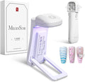 MelodySusie Cordless UV Nail Lamp with Fold-Out Stand,P-Art09F Foldable UV Light with 2-in-1 Lighting & Curing Function, Rechargeable, Flash Cures All Soft Gels Especially Half-Cured, Base & Top Coat