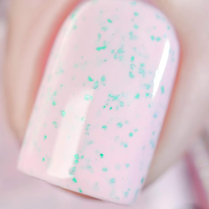 ILNP With Sprinkles - Delicate Macaron Pink Speckled Nail Polish