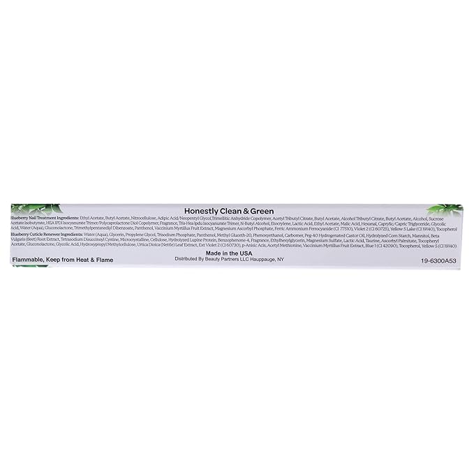 Nailtopia - Nails are Long Kit, Supports Short/Long Nails & Dehydrated Cuticles - Plant-Based, Non Toxic, Bio-Sourced - Hardening & Conditioning Superfood Treatment - Blueberry Extract (Clear) - 2 Pc