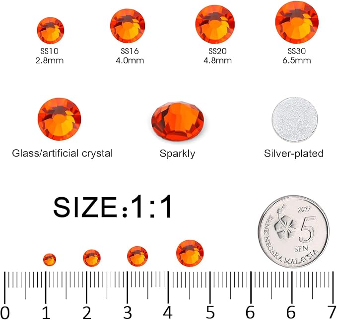 Flatback Rhinestones Bulk, 14400PCS Hyacinth Rhinestones for Clothes DIY Decoration Crafts, Hyacinth, SS10, 2.7-2.9mm
