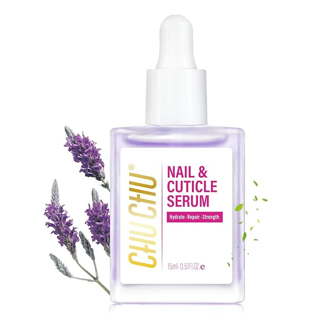 CHUCHU Nail Repair and Growth Serum: Natural Plant Strengthening Serum with Lavender Scent - Nail Cuticle Care for Women Men Home Salon Gift
