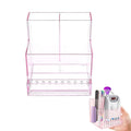 Mini Nail Drill Machine & Storage Box, Professional Nail Art Polishing Grinding Drill Bit Holder Display Organizer