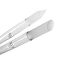 Bona Fide Beauty Glass Cuticle Pusher Set of 2 Manicure Nail Care Tools, 2PC Premium Clear Glass Manicure Sticks