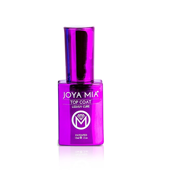 JOYA MIA - No Wipe Gel Top Coat for Acrylic & Gel Nails, Long-Lasting & Soak-Off, 15 mL