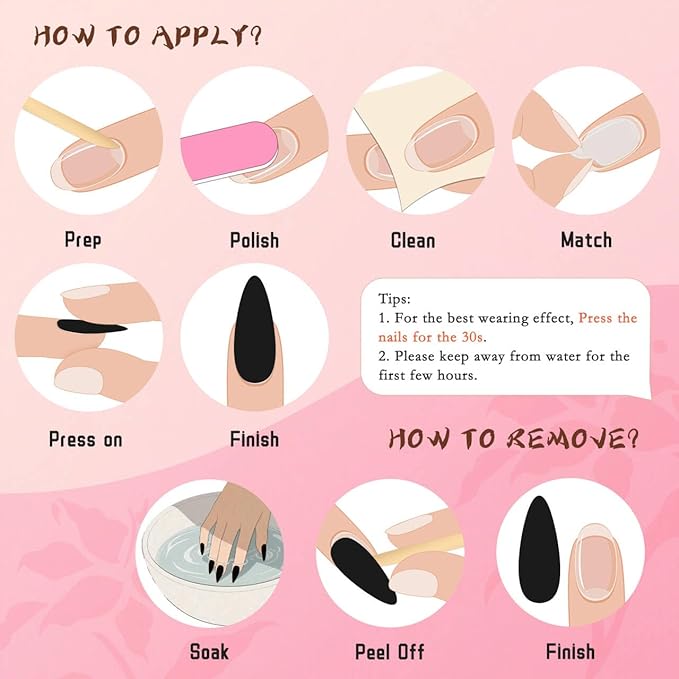 Handmade Press on Nails Summer Sea 3D Ocean Shell False Nails for Girls Reusable Beach Design Medium Almond Stick on Nails Floral Acrylic Fake Nails for Vacation