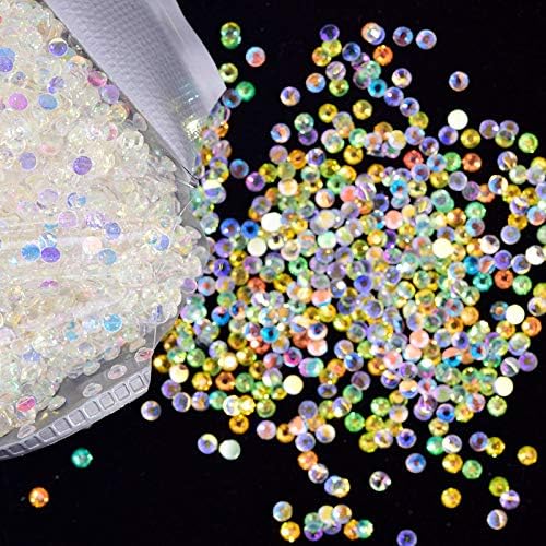 RD-63536 Decor Rhinestone 1000pcs Micro Zircon Strass for Nails Rhinestones Crystal ABColorful Rhinestones for Nail Art Decoration Accessories 2mm 3mm 4mm - (Type: 3mm)