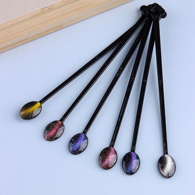 150 Pcs Black Spoon Shaped False Nail Swatch Sticks Nails Art Polish Practice Display Tips Acrylic Nail Sample Sticks With Metal Split Ring Nails tech Supplies for Home or Salon Use