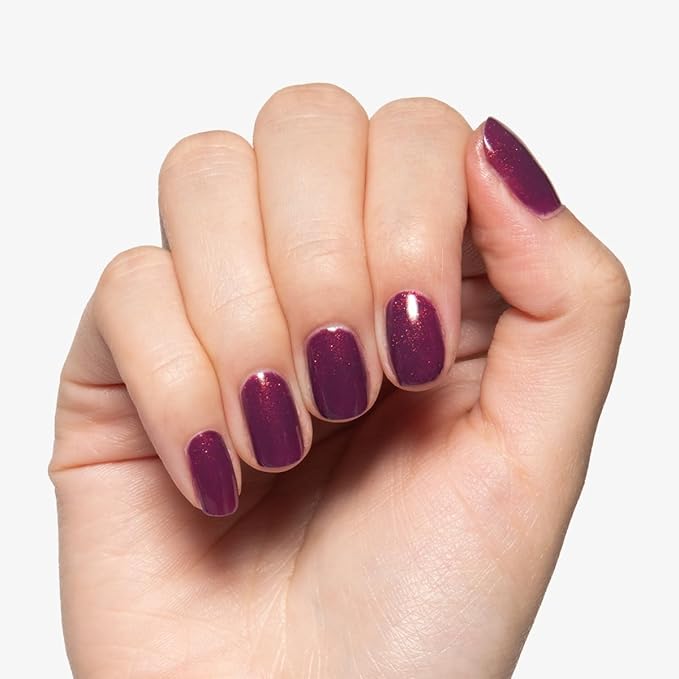 Olive & June Gel Polish | UV LED Nail Lamp Needed | Long Lasting Formula | Up to 21 Days of Wear | Damage-Free Removal | Salon-Quality Manicure, Pedicure at Home | Glitter Purple | On the Promenade