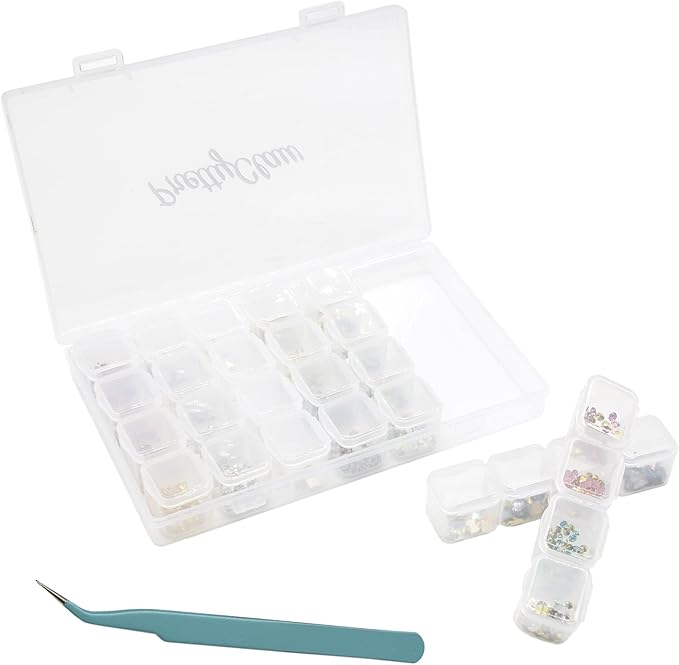 PrettyClaw Nail Art Set 28 Styles Nail Charms (1000+ Pieces) (Set #8)