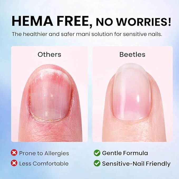 Beetles Hema Free Chrome Proof Matte Top Coat - Powder-Resist Matte Finish, Long-Lasting UV Gel Top Coat for Chrome Nail Powder Detail Nail Art DIY