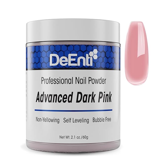 Acrylic Nail Powder - 2oz Dark Pink|Professional Grade, Bubble-Free Acrylic Powder for Nails | Long-Lasting, Chip-Resistant Nail Acrylic Powder for Carving, Extensions & Fake Nails