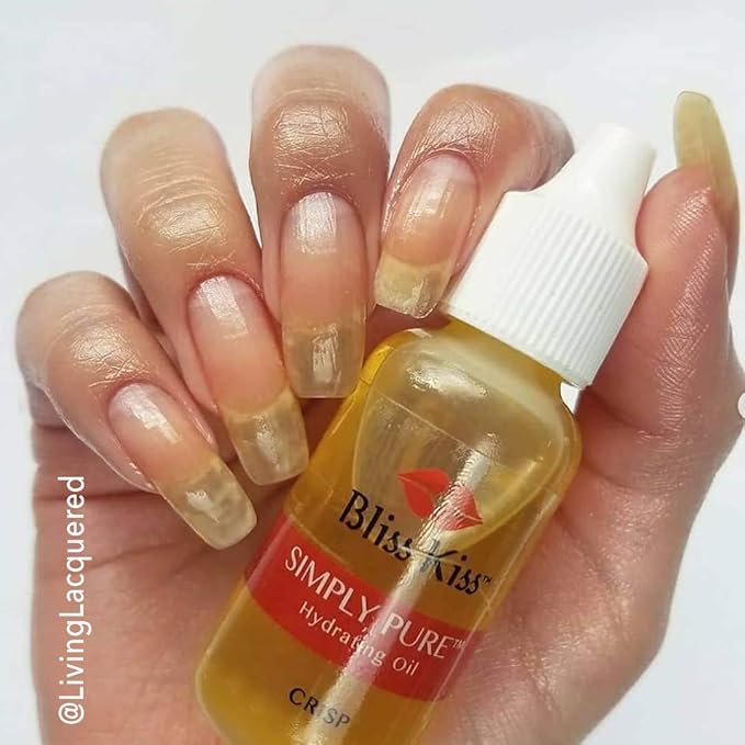 Bliss Kiss Simply Pure Cuticle & Nail Oil 0.5 oz Dropper (Pumpkin Spice Latte)