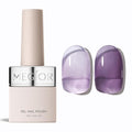 MEGIOR Crystal Purple Jelly Gel Nail Polish 0.5 Fl Oz Neutral Transparent Purple Colors Soak Off UV LED Lamp Light Cure Gel Polish Kit for Salon and Nail Art Starter Manicure DIY at Home