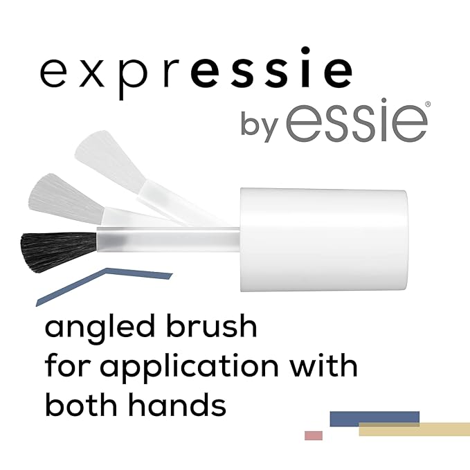 essie expressie Quick-Dry Vegan Nail Polish, Don't Be Latte, Mid Tone Brown, 0.33 Ounce
