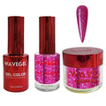 WAVEGEL Soak-Off Gel, Nail Lacquer & Acrylic/Dip Powder Matching Set - Queen Collection - #115 Yes, Your Highness
