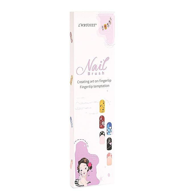 LWBTOSEE 5Pcs Acrylic Nail Drawing Pen Nail Art Dotting Pen Acrylic Drawing Liner Flower Brush Rhinestone Crystal UV Gel Painting Manicure Tool?Silver?