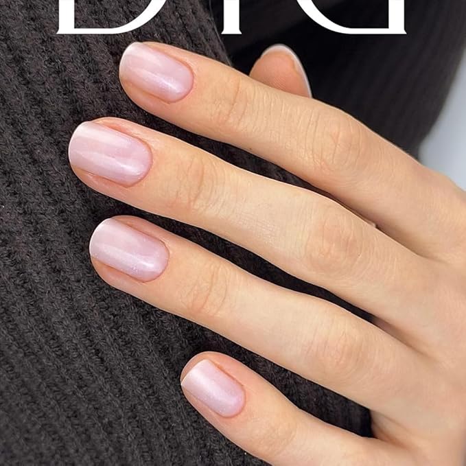 DIDIER LAB Premium Builder Gel in a Bottle Pink Mask Glitter - Strengthens Natural Nails - LED UV Builder Gel for Nails - Hard Nail Builder for Nail Repair and Extensions 0.51 fl oz